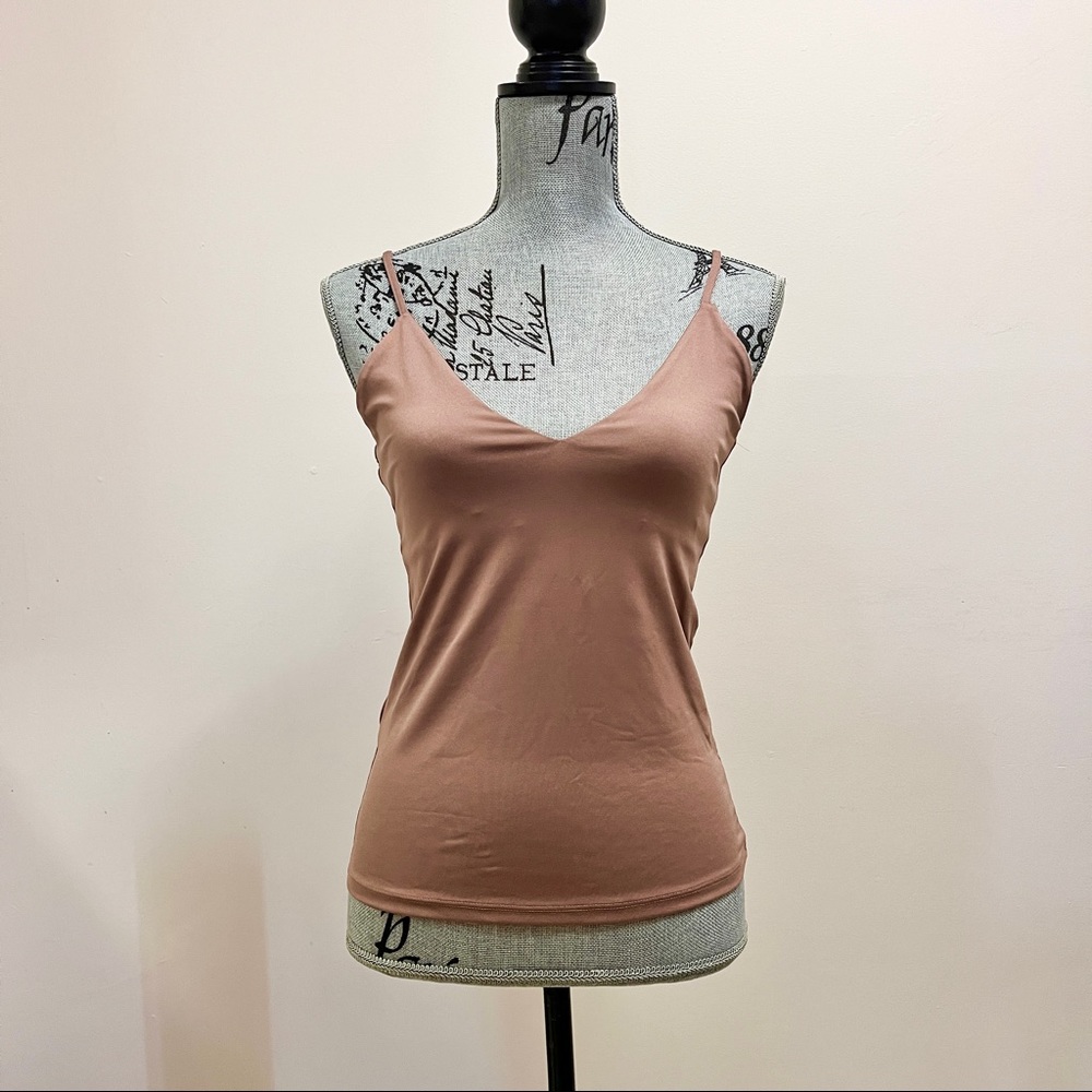 Zara Tan V-Neck Tank